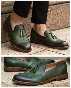 JIMI green loafers