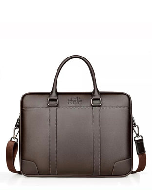 APÒ brown briefcase